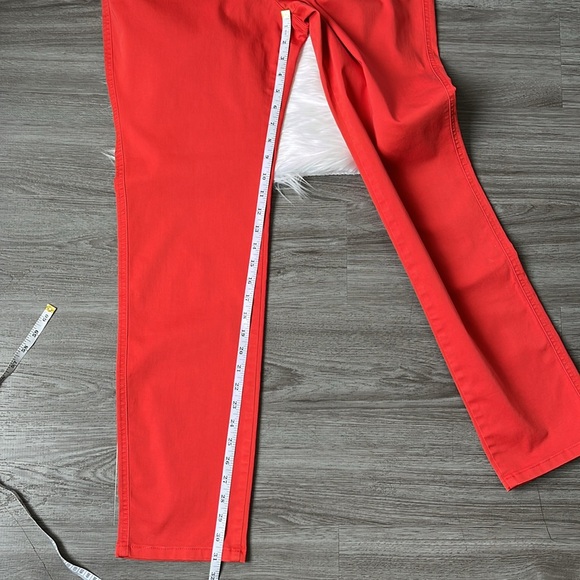 Olsen Mona Slim Blossom Red Jeans Size 14 - Picture 13 of 14